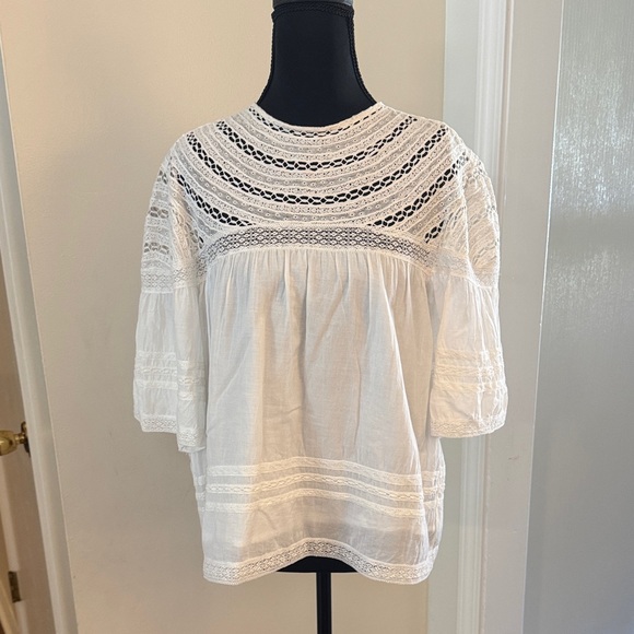 Love The Label Tops - Love the Label White Lace Women's Top